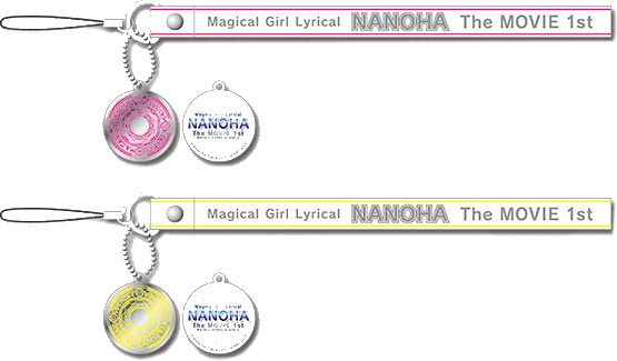 チャーム付きラバーストラップ (ピンク) / (イエロー)